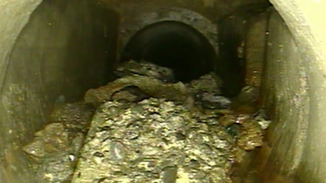 Sewer CCTV drain