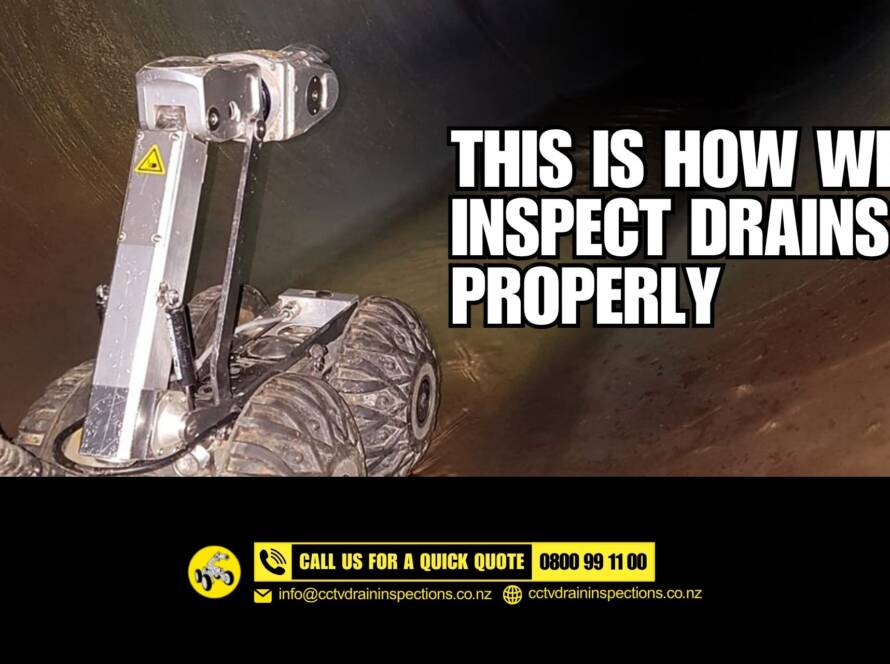 CCTV drain inspection Auckland pipe camera
