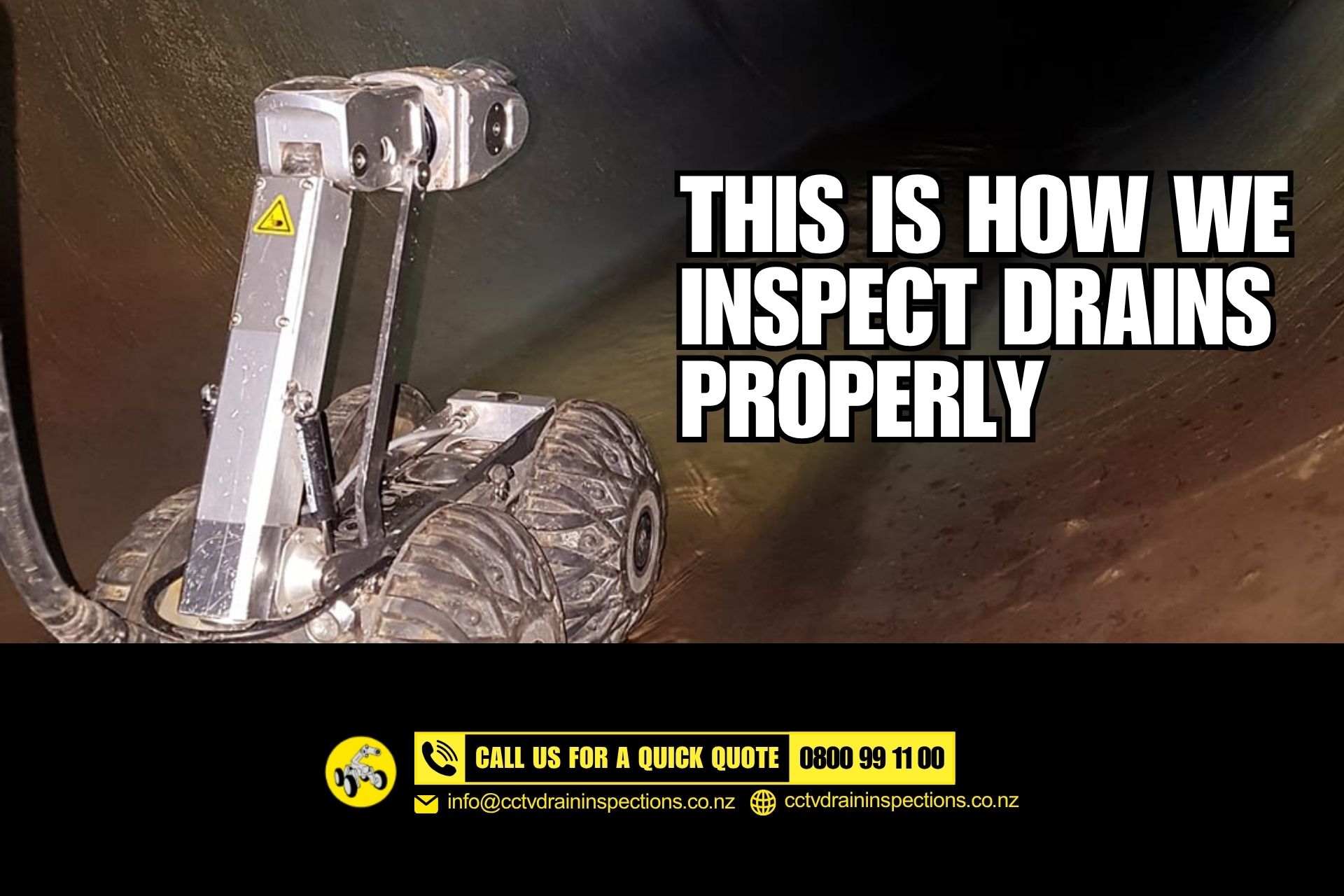 CCTV drain inspection Auckland pipe camera
